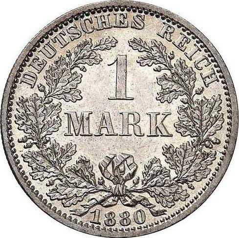 Awers monety - 1 marka 1880 A "Typ 1873-1887" - cena srebrnej monety - Niemcy, Cesarstwo Niemieckie