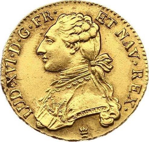 Аверс монеты - Двойной луидор 1777 года I Лимож - цена золотой монеты - Франция, Людовик XVI