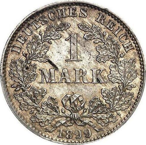 Аверс монеты - 1 марка 1899 года J "Тип 1891-1916" - цена серебряной монеты - Германия, Германская Империя