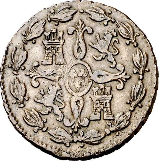 Reverso 4 maravedíes 1819 "Tipo 1816-1833" - valor de la moneda  - España, Fernando VII