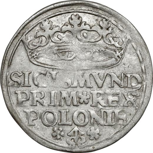 Awers monety - 1 grosz 1527 - cena srebrnej monety - Polska, Zygmunt I Stary