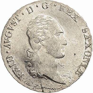 Аверс монеты - 1/6 талера 1807 года S.G.H. - цена серебряной монеты - Саксония, Фридрих Август I