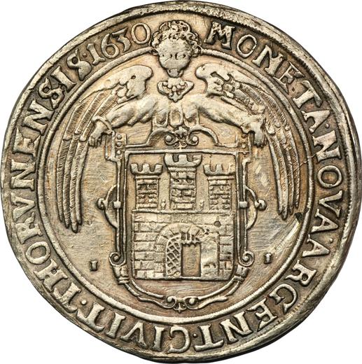 Реверс монеты - Талер 1630 года II "Торунь" - цена серебряной монеты - Польша, Сигизмунд III Ваза