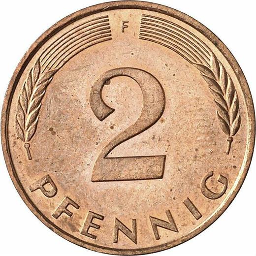Anverso 2 Pfennige 1993 F - valor de la moneda  - Alemania, RFA