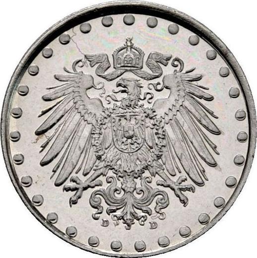 Реверс монеты - 10 пфеннигов 1917 года D "Тип 1916-1922" - цена  монеты - Германия, Германская Империя