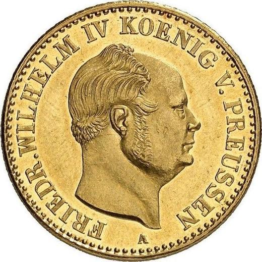 Awers monety - Podwójny Friedrichs d'or 1854 A - cena złotej monety - Prusy, Fryderyk Wilhelm IV
