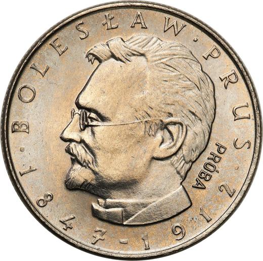 Реверс монеты - Пробные 10 злотых 1975 года MW "100 лет со дня смерти Болеслава Пруса" Никель - цена  монеты - Польша, Народная Республика
