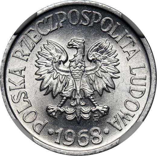 Obverse 20 Groszy 1968 MW -  Coin Value - Poland, Peoples Republic