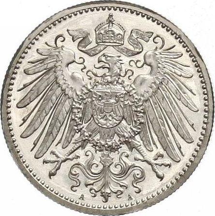 Реверс монеты - 1 марка 1907 года A "Тип 1891-1916" - цена серебряной монеты - Германия, Германская Империя