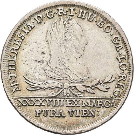Аверс монеты - 30 крейцеров 1776 года IC FA "Для Галиции" - цена серебряной монеты - Польша, Австрийское правление