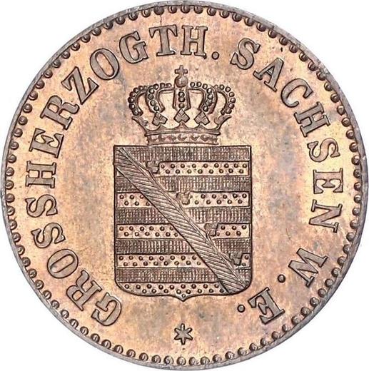 Avers 2 Pfennig 1865 A - Münze Wert - Sachsen-Weimar-Eisenach, Carl Alexander