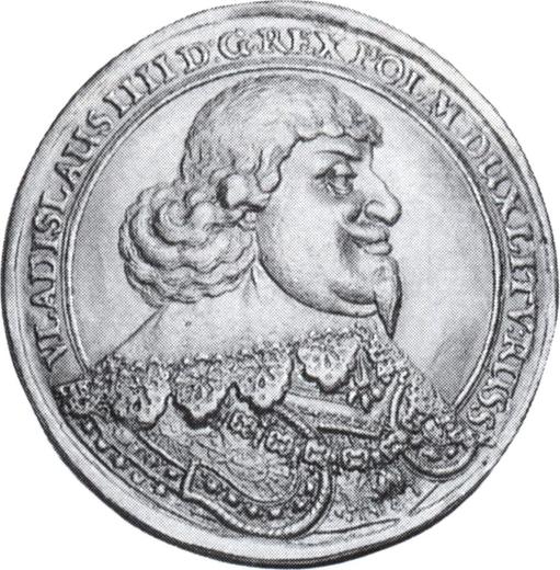 Аверс монеты - Донатив 10 дукатов (Португал) без года (1632-1648) - цена золотой монеты - Польша, Владислав IV