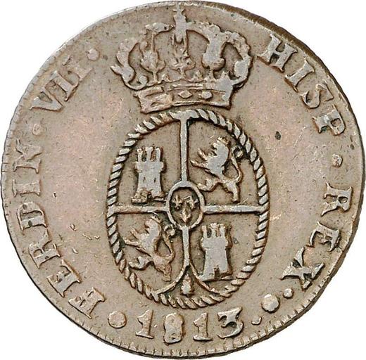 Awers monety - 1 1/2 cuarto 1813 "Katalonia" - cena  monety - Hiszpania, Ferdynand VII