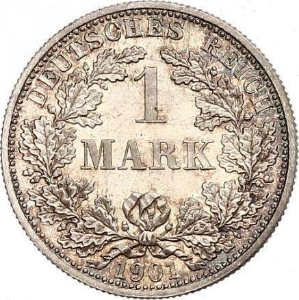 Anverso 1 marco 1901 F "Tipo 1891-1916" - valor de la moneda de plata - Alemania, Imperio alemán