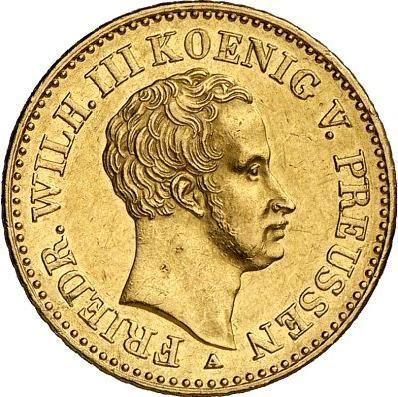 Awers monety - Friedrichs d'or 1834 A - cena złotej monety - Prusy, Fryderyk Wilhelm III