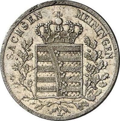 Awers monety - 6 krajcarów 1831 L - cena srebrnej monety - Saksonia-Meiningen, Bernard II