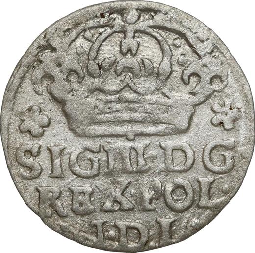 Аверс монеты - 1 грош 1624 года - цена серебряной монеты - Польша, Сигизмунд III Ваза