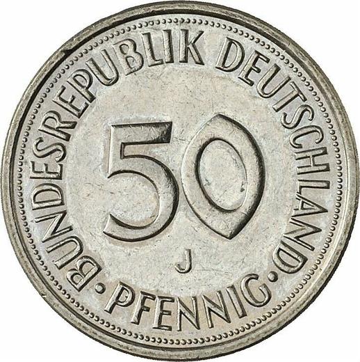 Аверс монеты - 50 пфеннигов 1982 года J - цена  монеты - Германия, ФРГ