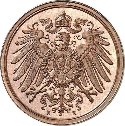 Реверс монеты - 2 пфеннига 1913 года E "Тип 1904-1916" - цена  монеты - Германия, Германская Империя