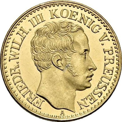Awers monety - 1/2 friedrich d'or 1829 A - cena złotej monety - Prusy, Fryderyk Wilhelm III