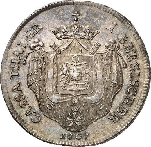 Reverso Tálero 1807 T.S. - valor de la moneda de plata - Berg, Joaquín Murat