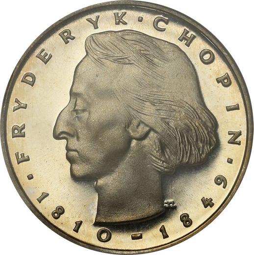 Реверс монеты - 50 злотых 1974 года MW JJ "Фридерик Шопен" Серебро - цена серебряной монеты - Польша, Народная Республика
