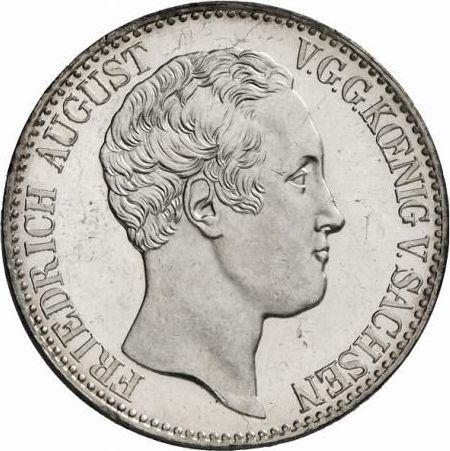 Obverse Thaler 1836 G "Mining" - Silver Coin Value - Saxony, Frederick Augustus II