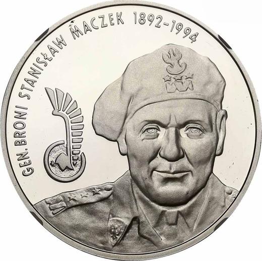 Reverse 10 Zlotych 2003 MW AN "General Stanislaw Maczek" - Silver Coin Value - Poland, III Republic after denomination