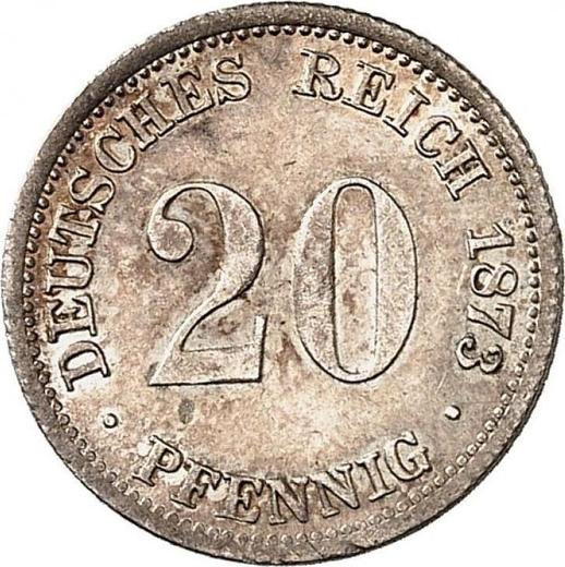Awers monety - 20 fenigów 1873 H "Typ 1873-1877" - cena srebrnej monety - Niemcy, Cesarstwo Niemieckie