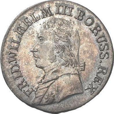 Аверс монеты - 3 крейцера 1808 года G "Силезия" - цена серебряной монеты - Пруссия, Фридрих Вильгельм III