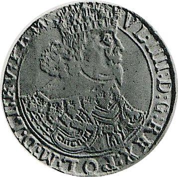 Anverso Medio tálero 1647 GP "Tipo 1640-1647" - valor de la moneda de plata - Polonia, Vladislao IV