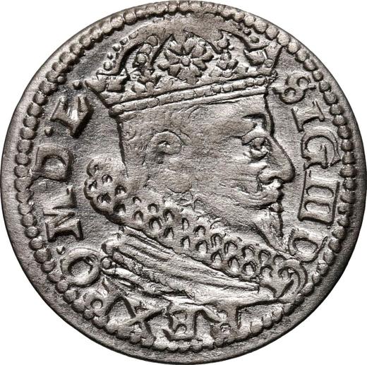Аверс монеты - 1 грош 1626 года "Литва" Погоня в щите - цена серебряной монеты - Польша, Сигизмунд III Ваза