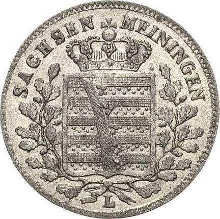 Awers monety - 1 krajcar 1832 L "Typ 1831-1837" - cena srebrnej monety - Saksonia-Meiningen, Bernard II