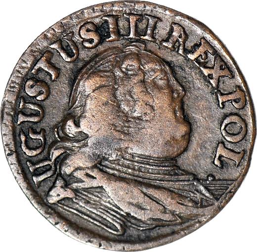 Аверс монеты - Шеляг 1753 года "Коронный" - цена  монеты - Польша, Август III