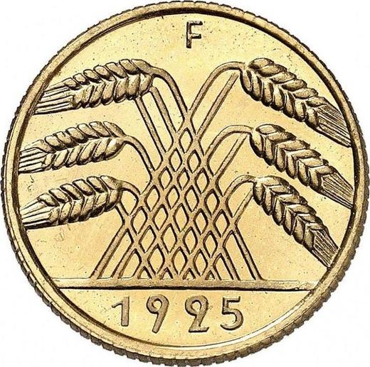 Reverse 10 Reichspfennig 1925 F -  Coin Value - Germany, Weimar Republic