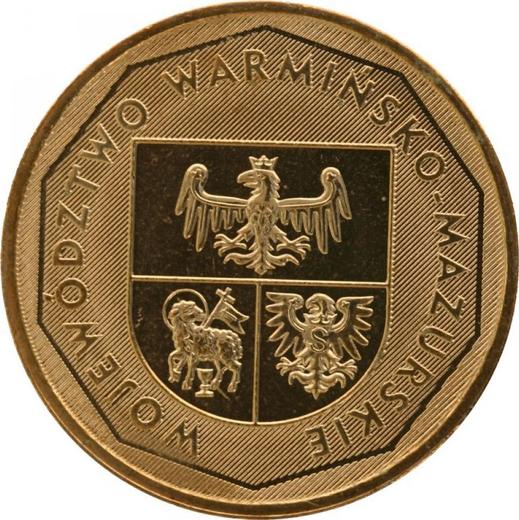 Реверс монеты - 2 злотых 2005 года MW "Западнопоморское воеводство" - цена  монеты - Польша, III Республика после деноминации