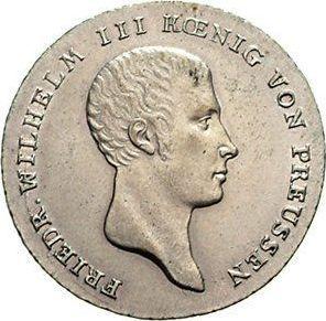 Anverso 1/6 tálero 1816 A "Tipo 1809-1818" - valor de la moneda de plata - Prusia, Federico Guillermo III