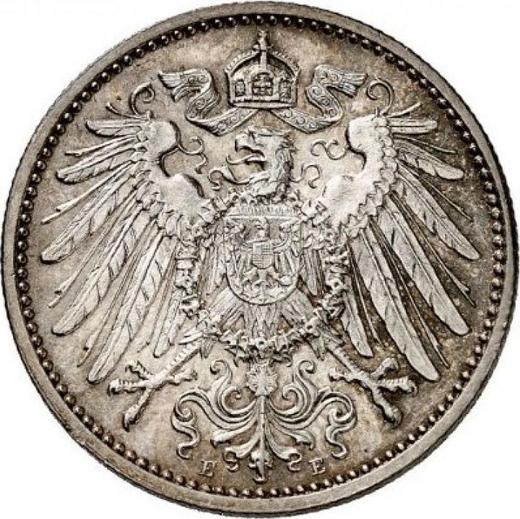 Reverso 1 marco 1912 E "Tipo 1891-1916" - valor de la moneda de plata - Alemania, Imperio alemán
