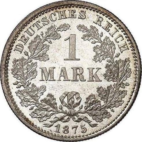Аверс монеты - 1 марка 1875 года F "Тип 1873-1887" - цена серебряной монеты - Германия, Германская Империя