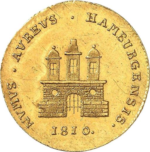 Аверс монеты - Дукат 1810 года - цена  монеты - Гамбург, Вольный город