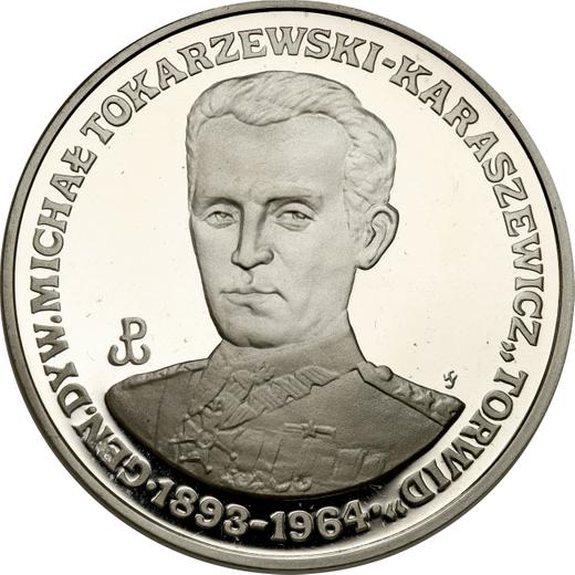 Reverso 200000 eslotis 1991 MW "Michał Tokarzewski-Karaszewicz 'Torwid'" - valor de la moneda de plata - Polonia, República moderna