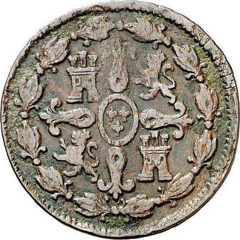 Rewers monety - 4 maravedis 1798 - cena  monety - Hiszpania, Karol IV