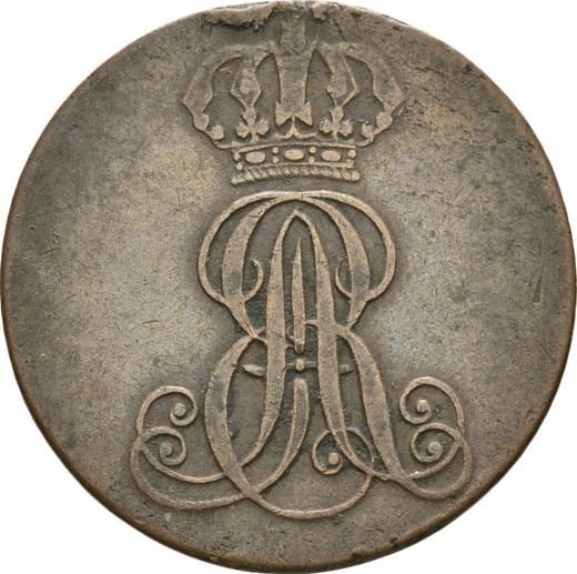 Anverso 2 Pfennige 1842 A - valor de la moneda  - Hannover, Ernesto Augusto 