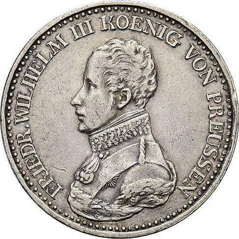 Аверс монеты - Талер 1822 года A - цена серебряной монеты - Пруссия, Фридрих Вильгельм III