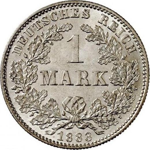 Аверс монеты - 1 марка 1883 года J "Тип 1873-1887" - цена серебряной монеты - Германия, Германская Империя