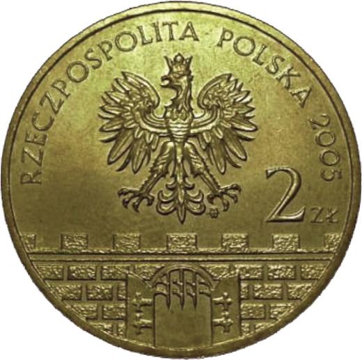 Аверс монеты - 2 злотых 2005 года MW UW "Цешин" - цена  монеты - Польша, III Республика после деноминации