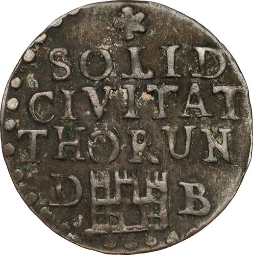 Rewers monety - Szeląg 1760 DB "Toruński" - cena  monety - Polska, August III