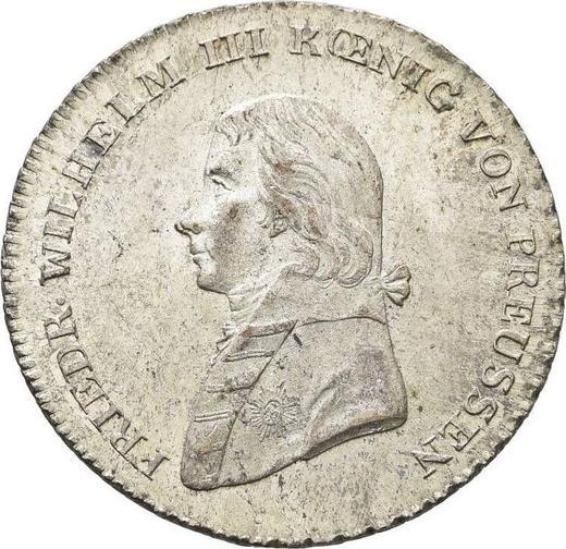Awers monety - 1/3 talara 1807 A - cena srebrnej monety - Prusy, Fryderyk Wilhelm III