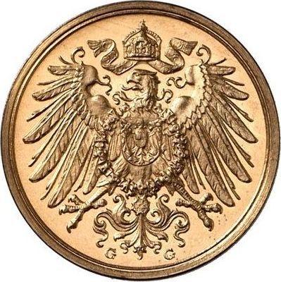 Реверс монеты - 2 пфеннига 1913 года G "Тип 1904-1916" - цена  монеты - Германия, Германская Империя