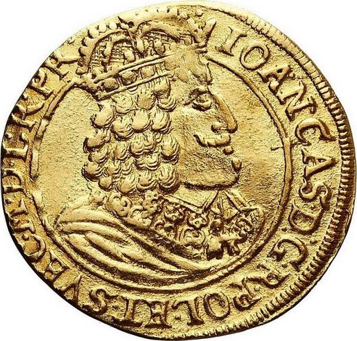 Awers monety - Dukat 1655 HIL "Toruń" - cena złotej monety - Polska, Jan II Kazimierz